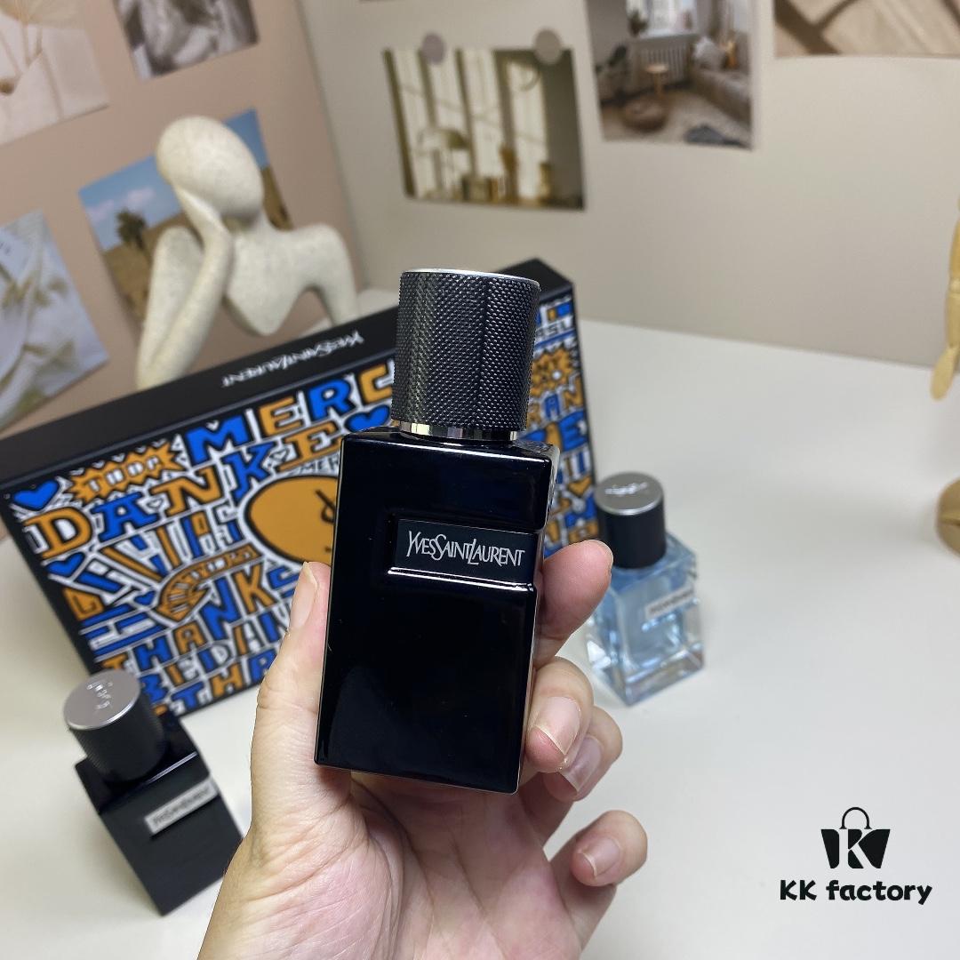 6931f5793a89a121ed54720b Yves Saint Laurent Y Men's Four-Piece Set 30ml*4 with Spray Heads, Including Eau de Toilette, Eau de Parfum, Parfum Edition, and Intense Edition