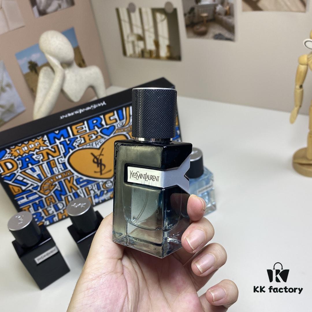 6931f5793a89a121ed54720c Yves Saint Laurent Y Men's Four-Piece Set 30ml*4 with Spray Heads, Including Eau de Toilette, Eau de Parfum, Parfum Edition, and Intense Edition
