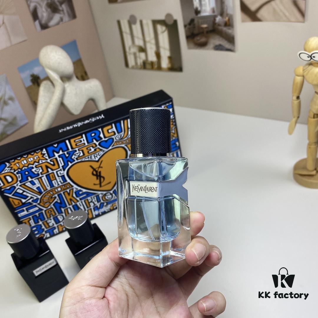 6931f5793a89a121ed54720d Yves Saint Laurent Y Men's Four-Piece Set 30ml*4 with Spray Heads, Including Eau de Toilette, Eau de Parfum, Parfum Edition, and Intense Edition