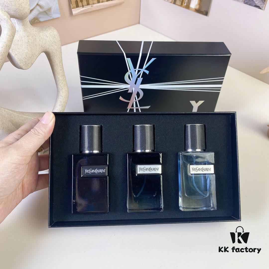 6931f5793a89a121ed547210 Yves Saint Laurent Black Box L'Homme Intense Mini Set 30ml x 3 with Spray Heads, Including: Black Bottle L'Homme Intense, Concentrated L'Homme Intense, and Light L'Homme Intense