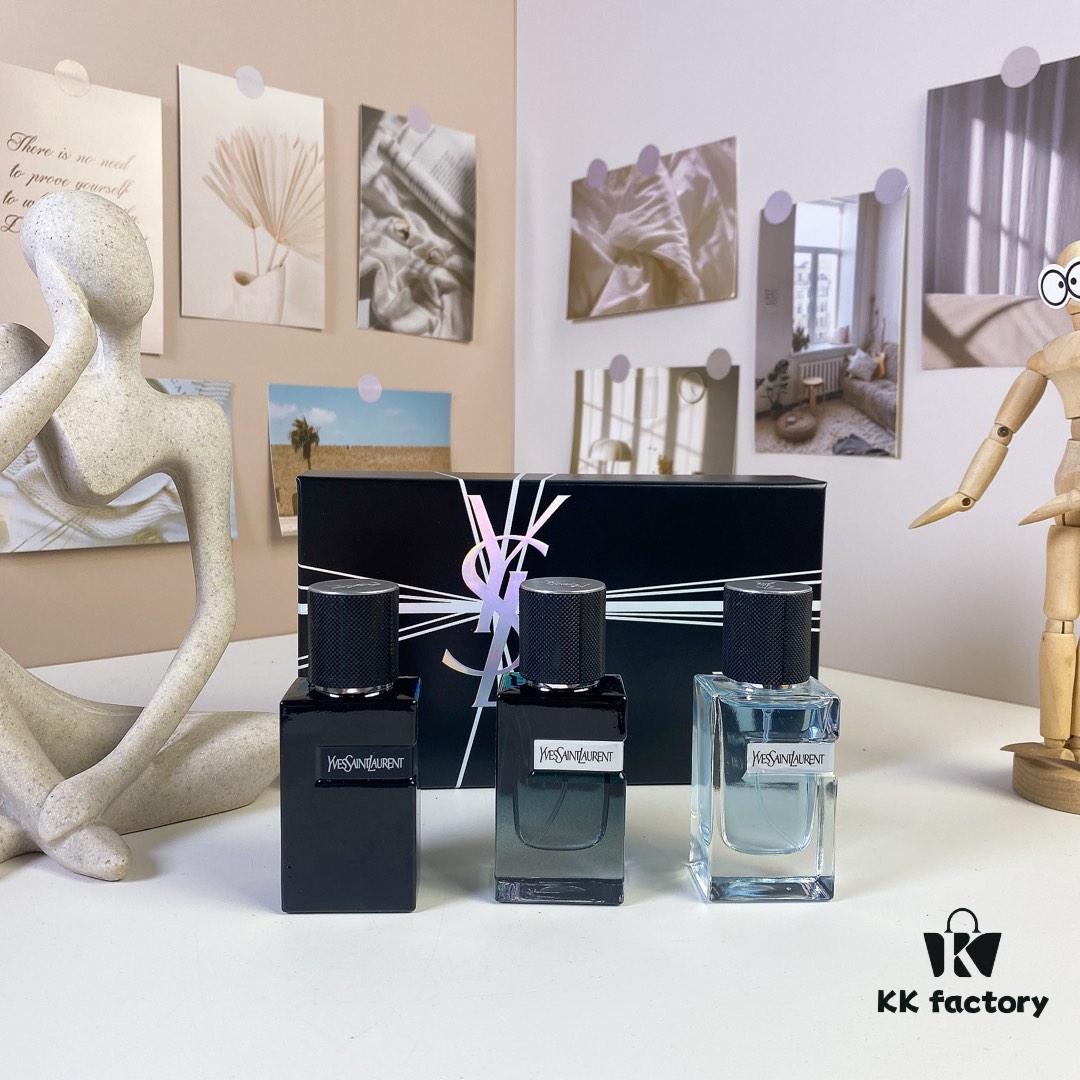 6931f5793a89a121ed547211 Yves Saint Laurent Black Box L'Homme Intense Mini Set 30ml x 3 with Spray Heads, Including: Black Bottle L'Homme Intense, Concentrated L'Homme Intense, and Light L'Homme Intense