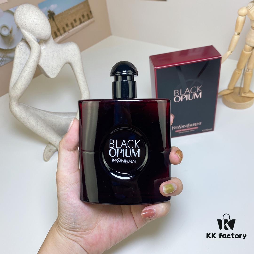 Free Shipping Saint Laurent Deep Red Cherry Black Opium 90ml Women's Perfume