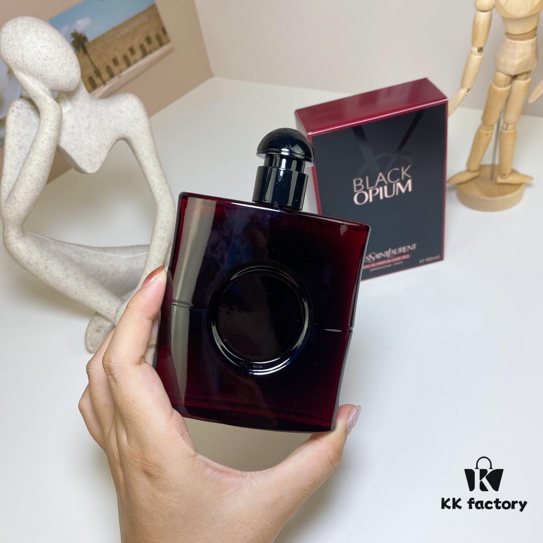 Free Shipping Saint Laurent Deep Red Cherry Black Opium 90ml Women's Perfume