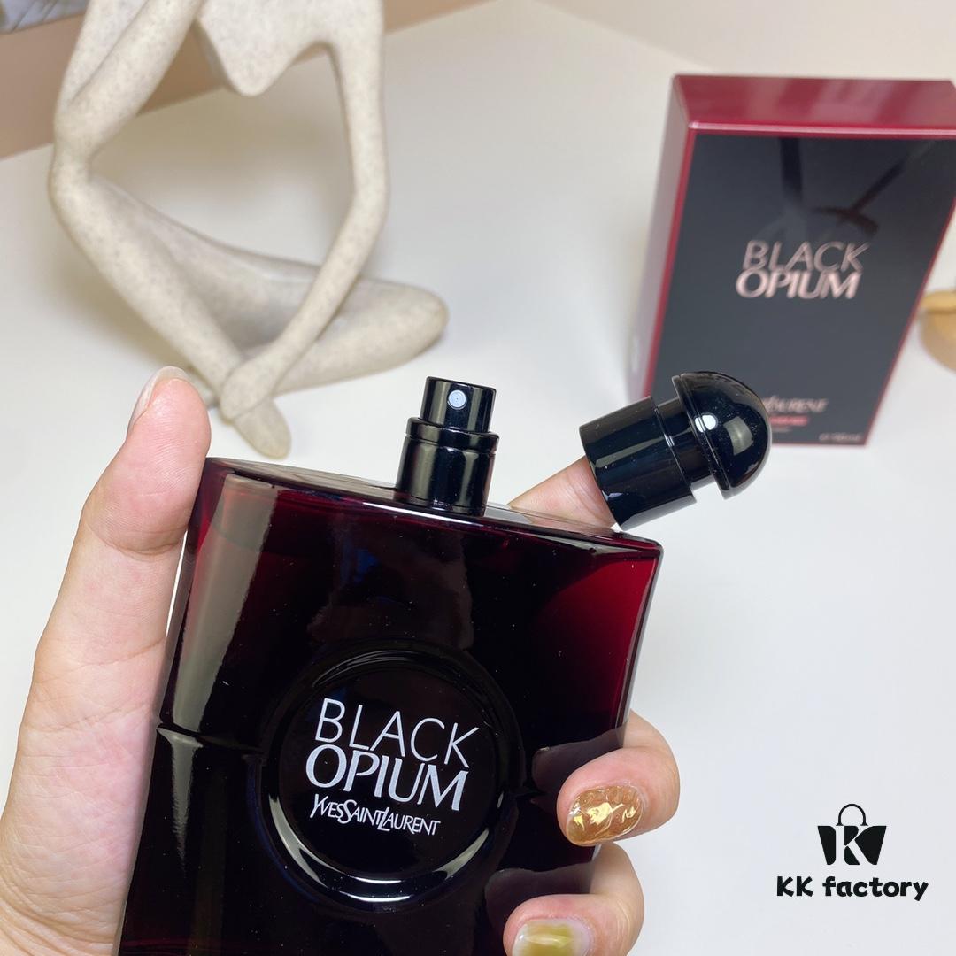 Free Shipping Saint Laurent Deep Red Cherry Black Opium 90ml Women's Perfume