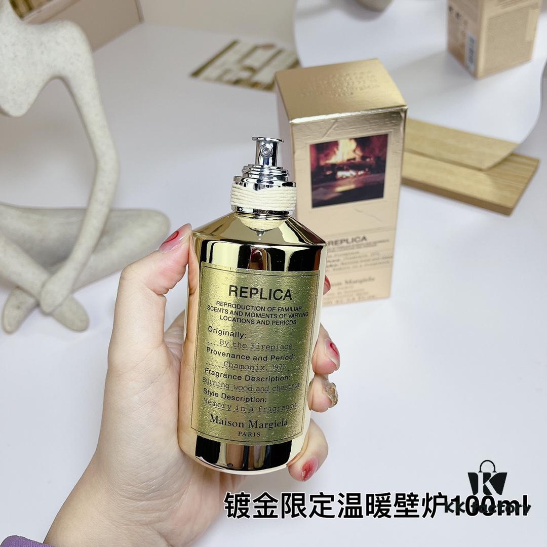 6931f5c33a89a121ed5475a6 Maison Margiela Gold-Plated Limited Edition By The Fireplace Perfume 100ml