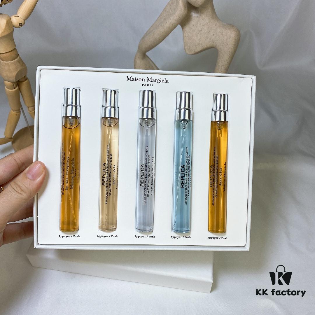 6931f5cd3a89a121ed547632 Maison Martin Margiela Replica Five-Piece Perfume Set, 5 x 10ml with Spray, Includes: Beach Walk, Lazy Sunday, By the Fireplace, Sailing Day, Jazz Club