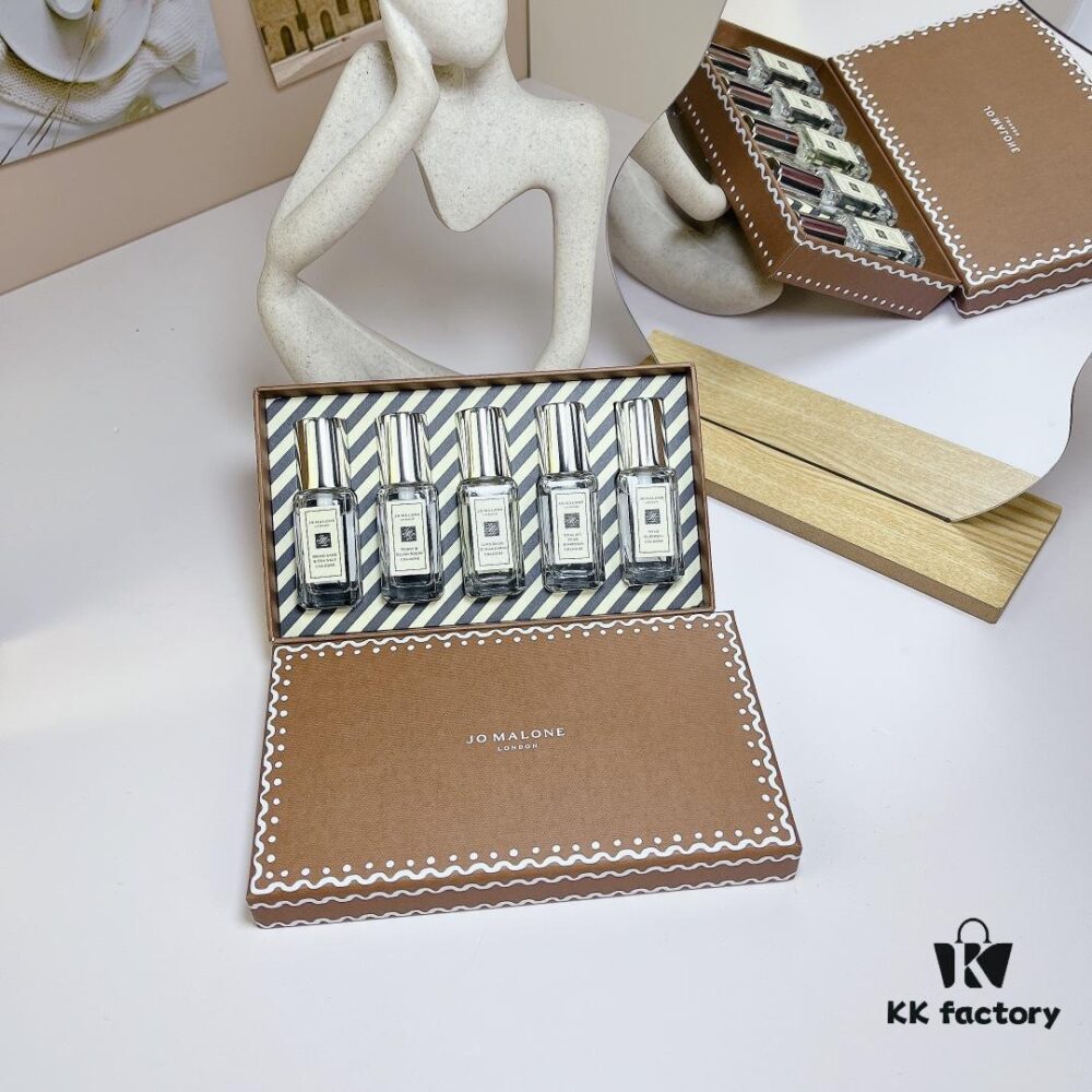 6931f5d73a89a121ed5476c0 Jo Malone Limited Edition Christmas Fragrance Set of Five: Includes English Pear & Freesia 9ml, Wild Bluebell 9ml, Wood Sage & Sea Salt 9ml, Peony & Blush Suede 9ml, Lime Basil & Mandarin 9ml