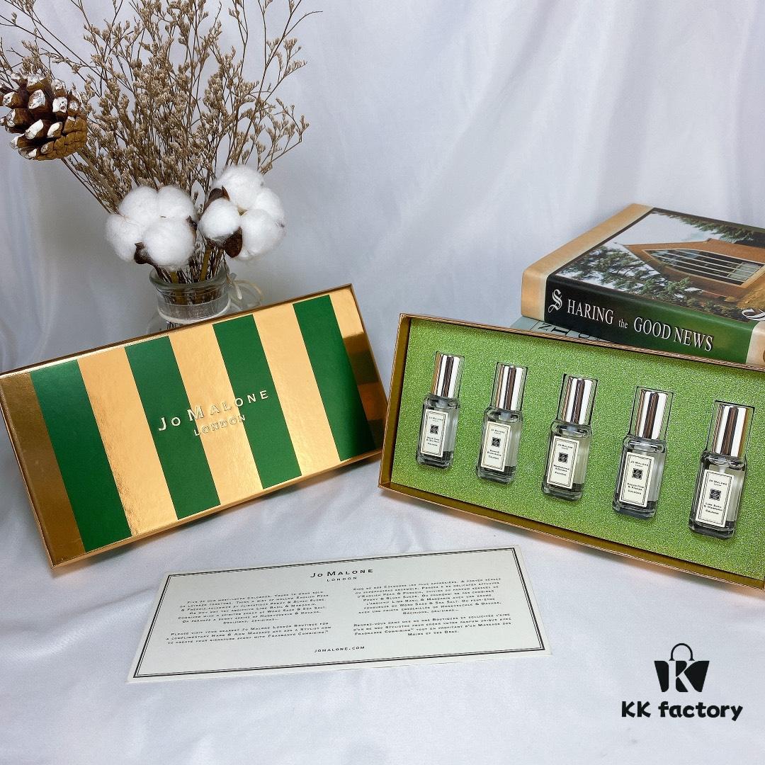 6931f5fd3a89a121ed5478b3 Authentic Counter Jo Malone Avocado Green Candy Set of Five, Q-Version Miniature Bottles 5×9ml, Includes Lime, English Pear, Honeysuckle, Peony, Sea Salt Scents, Hexagonal Spray Nozzles Match Official Version
