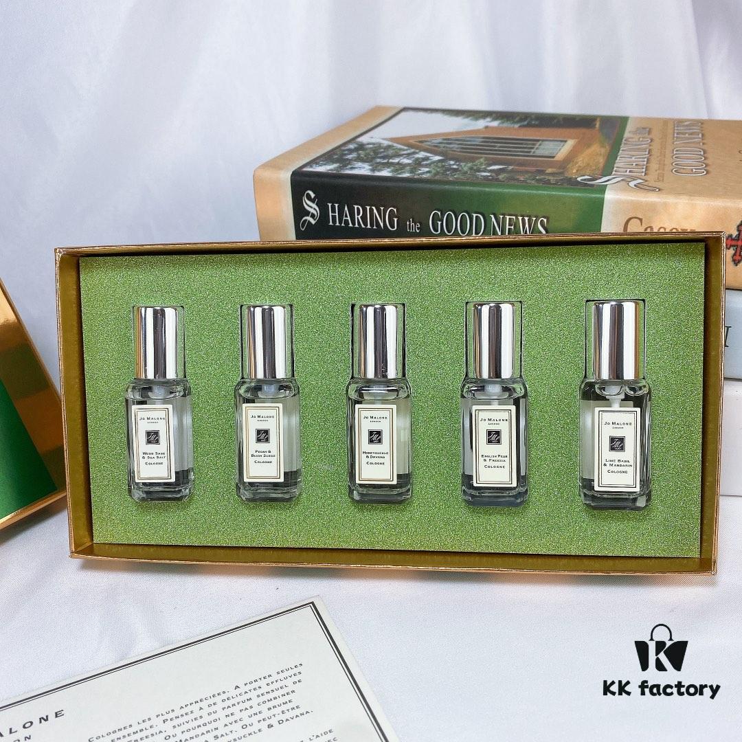 6931f5fd3a89a121ed5478b4 Authentic Counter Jo Malone Avocado Green Candy Set of Five, Q-Version Miniature Bottles 5×9ml, Includes Lime, English Pear, Honeysuckle, Peony, Sea Salt Scents, Hexagonal Spray Nozzles Match Official Version