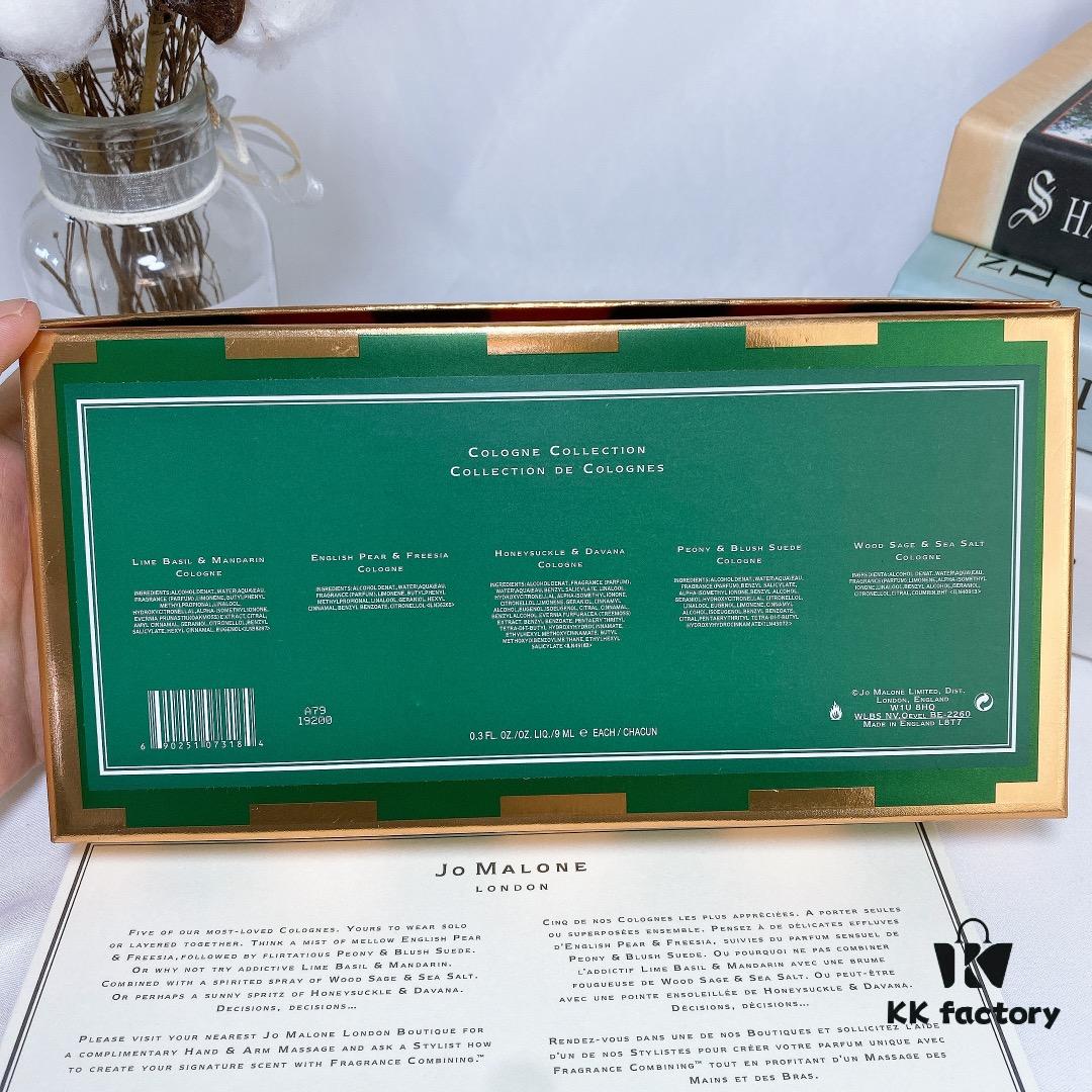 6931f5fe3a89a121ed5478b6 Authentic Counter Jo Malone Avocado Green Candy Set of Five, Q-Version Miniature Bottles 5×9ml, Includes Lime, English Pear, Honeysuckle, Peony, Sea Salt Scents, Hexagonal Spray Nozzles Match Official Version