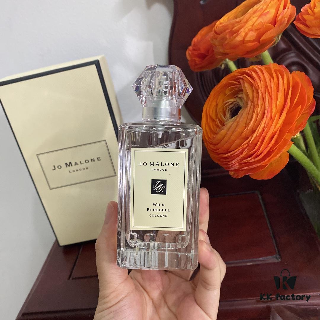 6931f5ff3a89a121ed5478c9 Blue Wind Bell Perfume 100ml, JoMalone 2020 Christmas Limited Edition Gemstone Bottle in Pleated Design with Gift Box Packaging