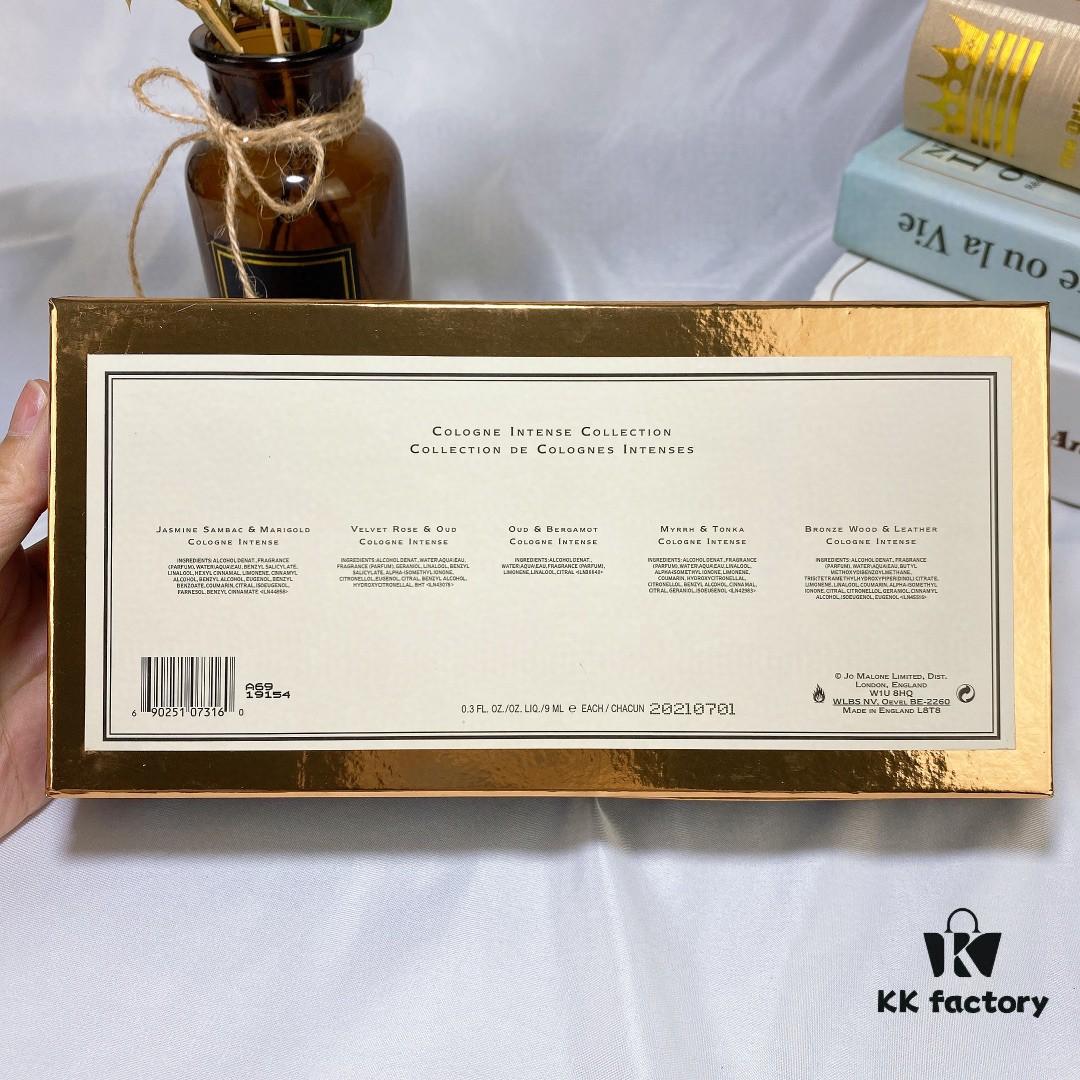 6931f6033a89a121ed547903 Jo Malone Boutique Blue Box Black Bottle 5-Piece Set, 5 x 9ml with Spray Caps, Mini Q-Size Sample Collection