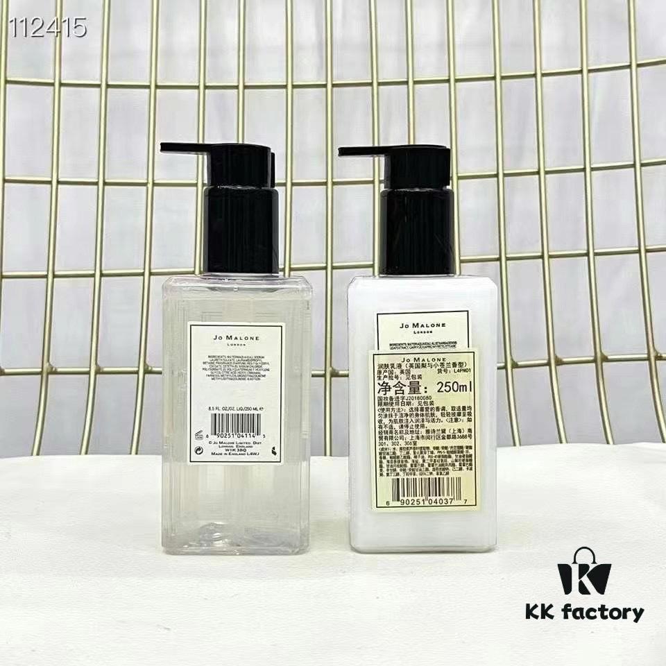 6931f6093a89a121ed547952 Jo Malone Bath & Body Set of Two! Includes Gift Bag. Contains: English Pear & Freesia Body Lotion 250ml, Bluebell Shower Gel 250ml