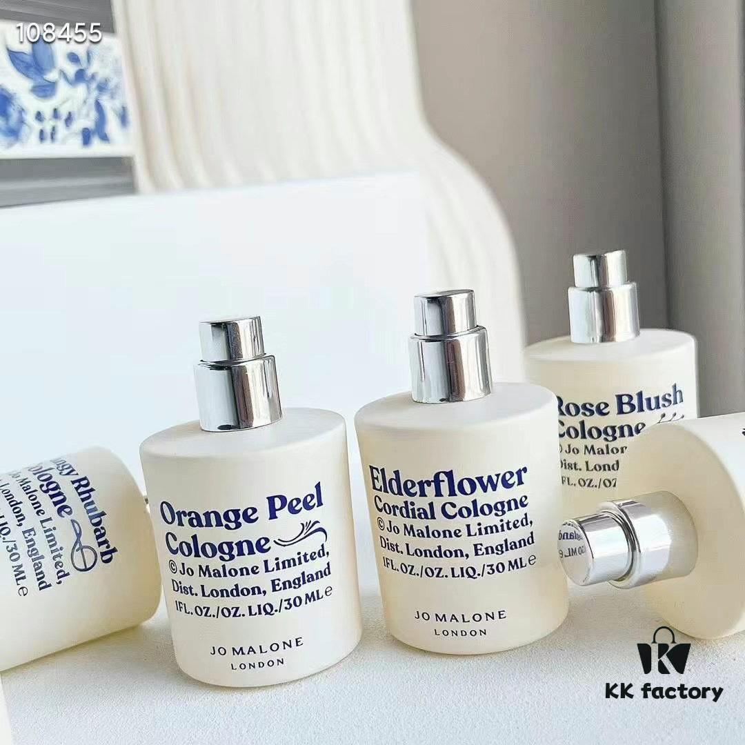 6931f60f3a89a121ed5479ab Jo Malone Jam Collection Perfume Set in Tin Box! 30ml × 5 with Sprayers. Includes: Elderflower, Blackberry & Bay, Red Rose, Rhubarb & Custard, Citrus Peel
