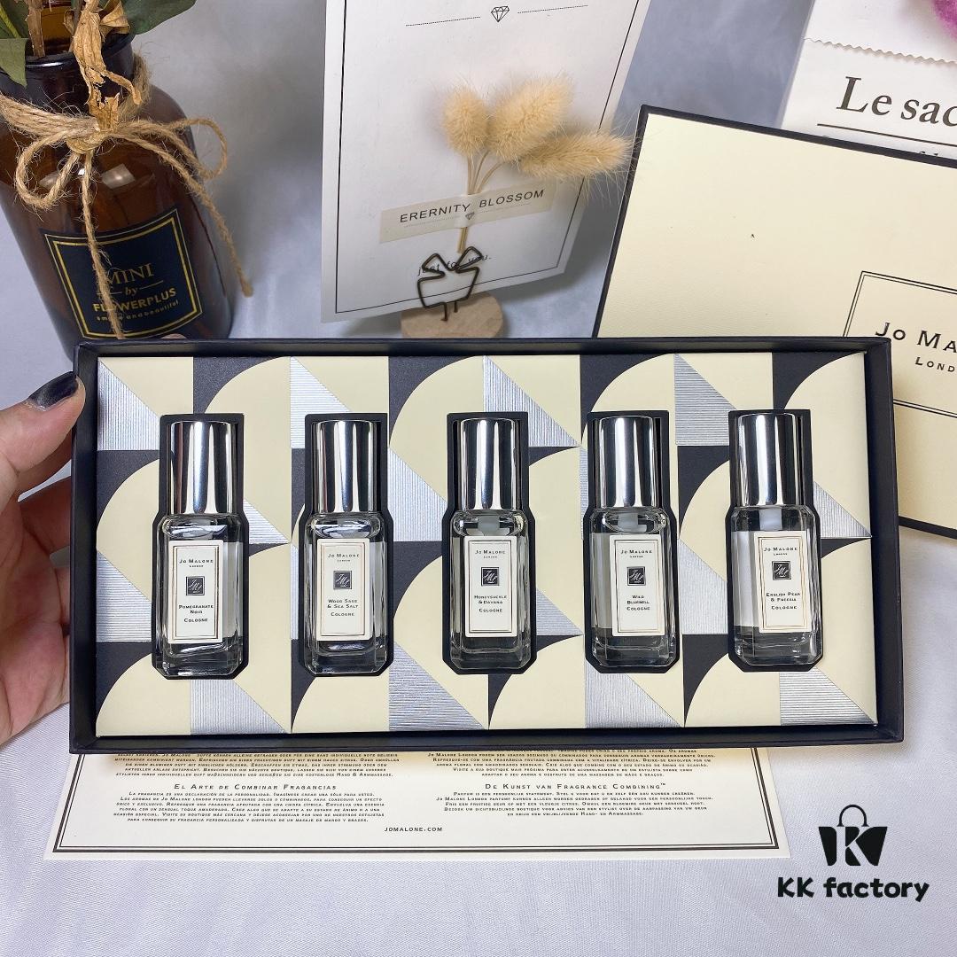 6931f6163a89a121ed547a0c New Jo Malone Perfume Set of 5 x 9ml, White Bottle Christmas Limited Edition