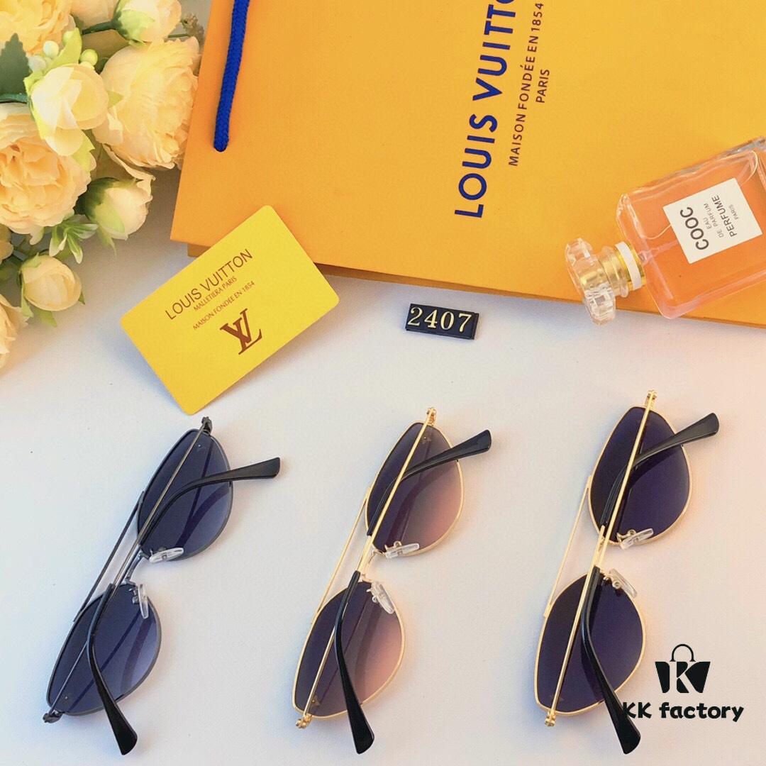 6931f63d3a89a121ed547c0b LV 2024 New Fashion Cat-Eye Sunglasses for Women, Stylish European and American Design, Cross-border Sunglasses