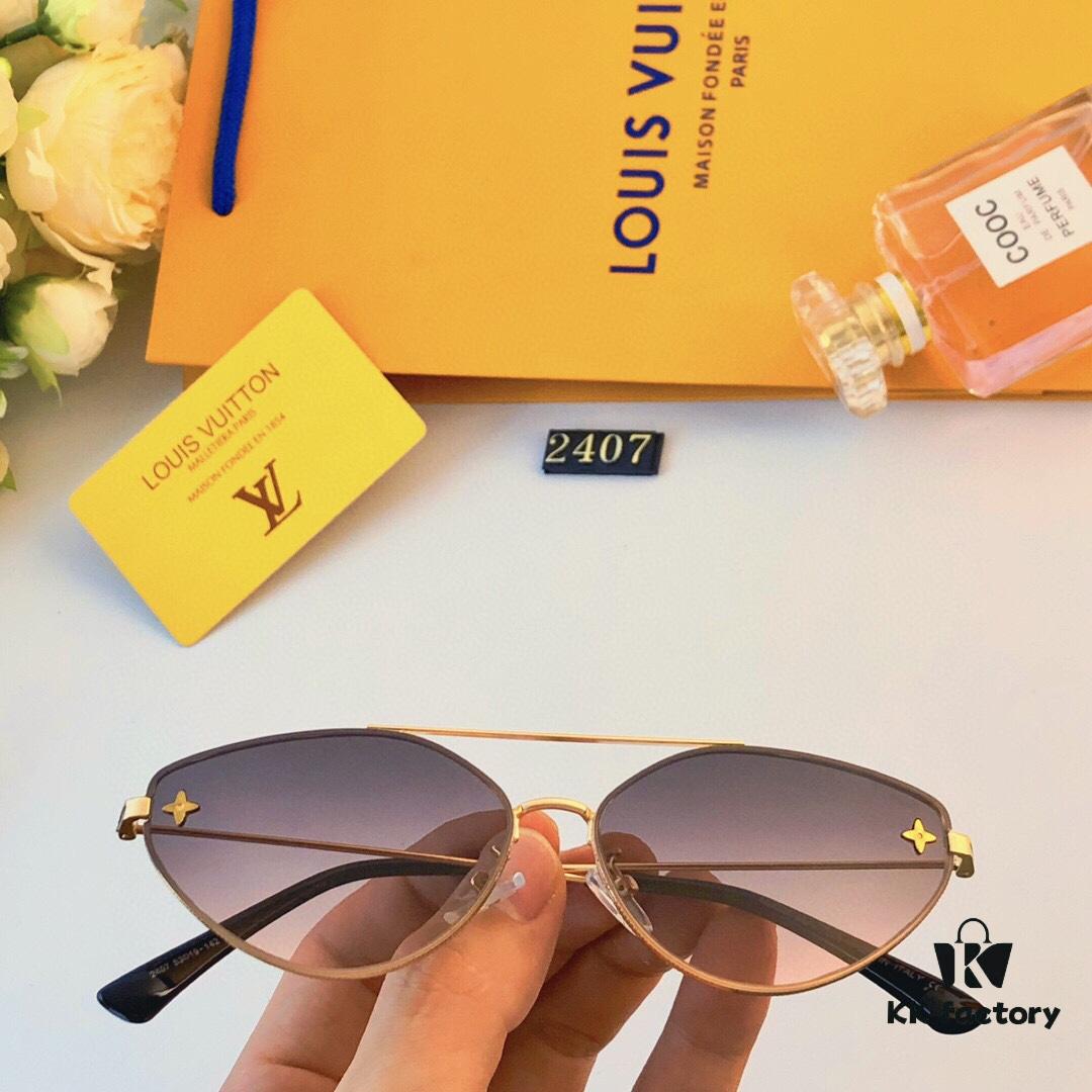 6931f63e3a89a121ed547c0f LV 2024 New Fashion Cat-Eye Sunglasses for Women, Stylish European and American Design, Cross-border Sunglasses