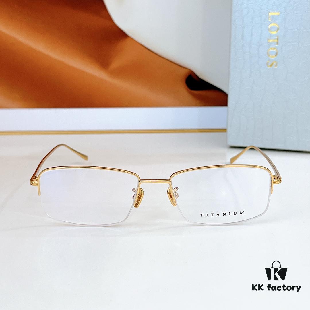 6931f6443a89a121ed547c66 140 Lotus STO1102 Titanium Square Prescription Eyeglasses Size: 57-19-145