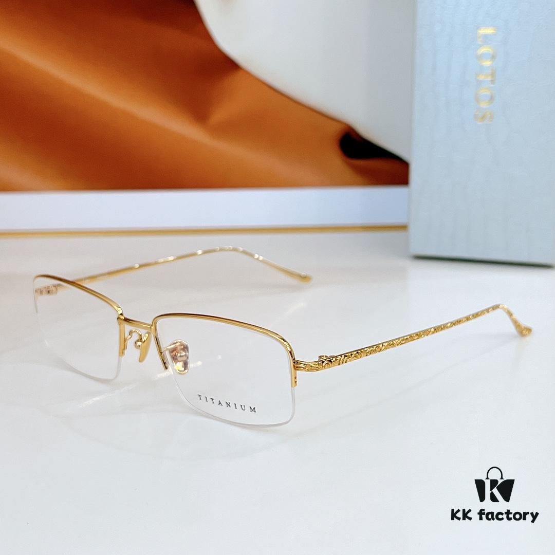 6931f6443a89a121ed547c67 140 Lotus STO1102 Titanium Square Prescription Eyeglasses Size: 57-19-145