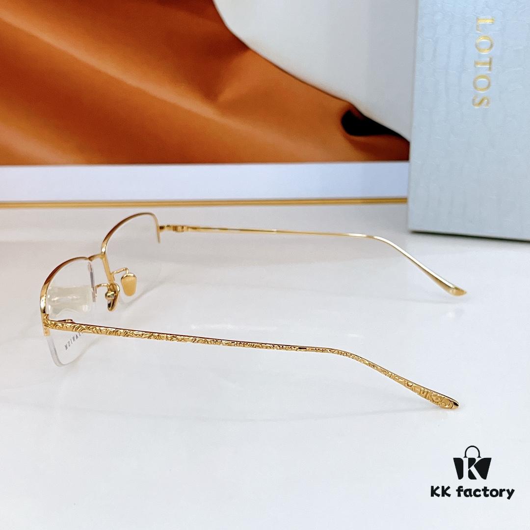 6931f6443a89a121ed547c68 140 Lotus STO1102 Titanium Square Prescription Eyeglasses Size: 57-19-145