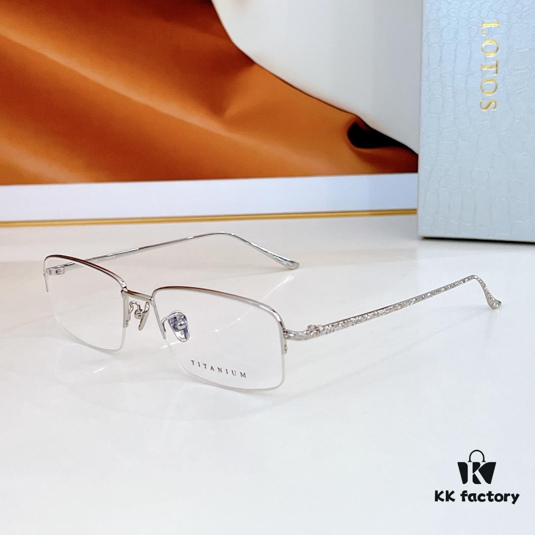 6931f6443a89a121ed547c6a 140 Lotus STO1102 Titanium Square Prescription Eyeglasses Size: 57-19-145