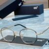 Ultra-light 100% Titanium TITANIUM New Model [MONT BLANC*] MONTBLANC MB0172OJ Round Frame Hexagonal White Star 🌟 Five-star Recommended Unisex Eyeglass Frame, Stylish Full-rim Optical Myopia Frame, High-end Quality! Size: 49□21-145 Eyeglasses Sunglasses