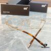 Ultra-light 100% Titanium TITANIUM New Model [MONT BLANC*] MONTBLANC MB0172OJ Round Frame Hexagonal White Star 🌟 Five-star Recommended Unisex Eyeglass Frame, Stylish Full-rim Optical Myopia Frame, High-end Quality! Size: 49□21-145 Eyeglasses Sunglasses