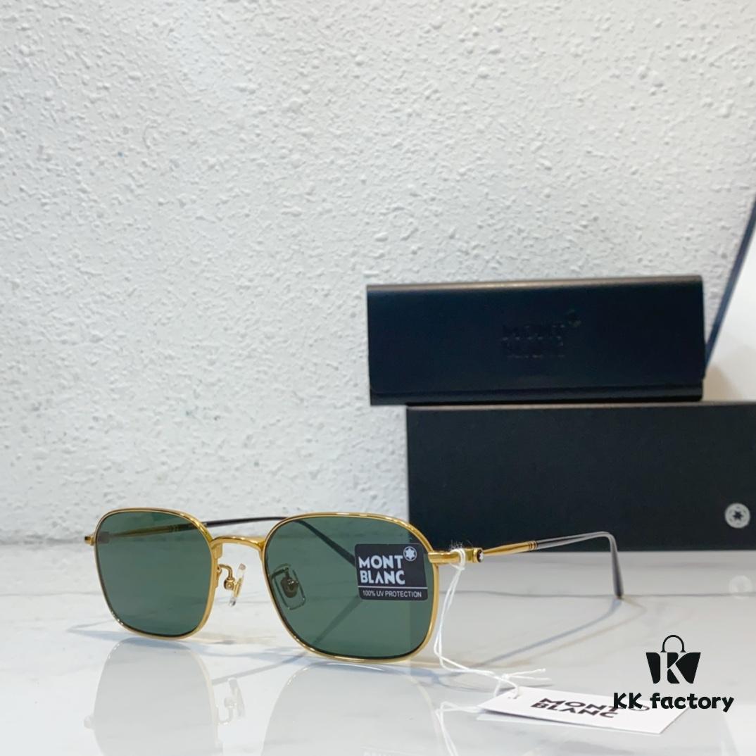 6931f64b3a89a121ed547cd6 160 TITANIUM Titanium Frame MONT BLANC MODEL: MB0414OA SIZE: 56-17-145 Sunglasses