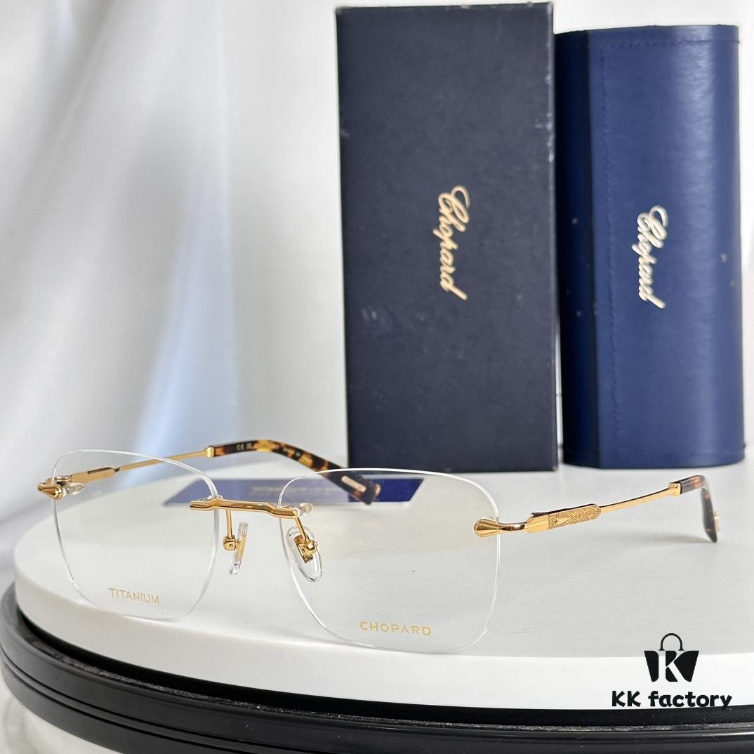 6931f64c3a89a121ed547ce3 Chopard Titanium High-Quality Optical Frame with IP Plating, Model: VCHG58, Size: 57□17-145