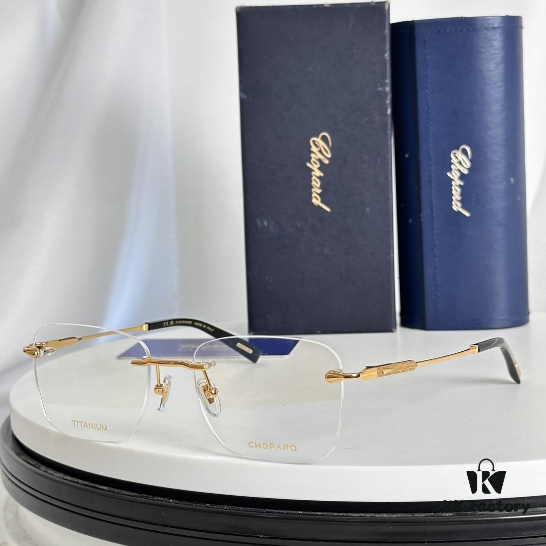 6931f64c3a89a121ed547ce5 Chopard Titanium High-Quality Optical Frame with IP Plating, Model: VCHG58, Size: 57□17-145