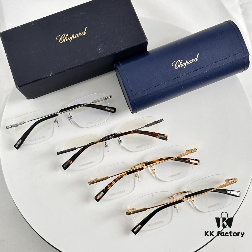 6931f64d3a89a121ed547ce9 Chopard Titanium High-Quality Optical Frame with IP Plating, Model: VCHG58, Size: 57□17-145
