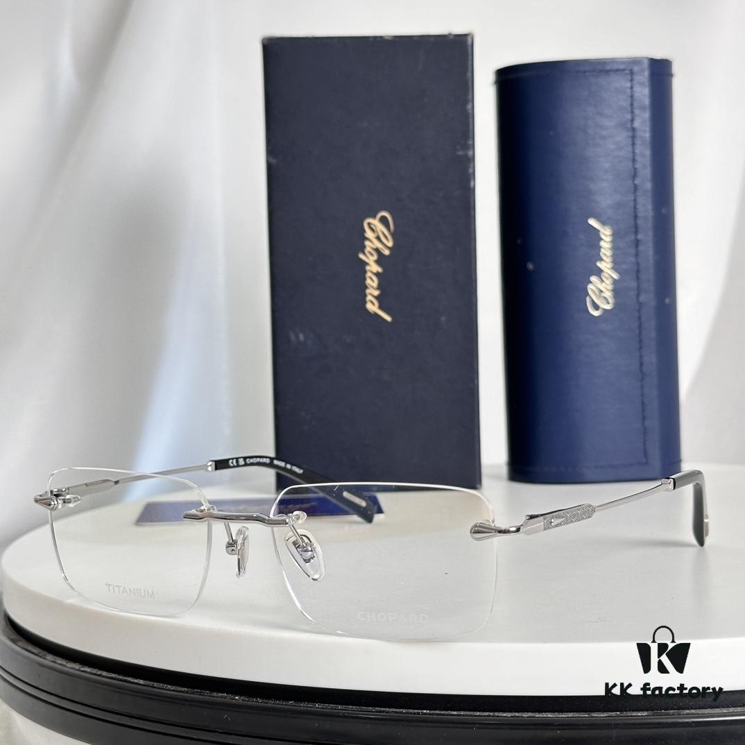 6931f64d3a89a121ed547cec Chopard Pure Titanium Optical Glasses, High-Quality Original Design with IP Plating, Model: VCHG57, 58-17-145