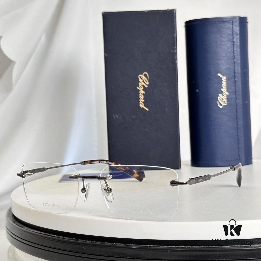 6931f64d3a89a121ed547cef Chopard Pure Titanium Optical Glasses, High-Quality Original Design with IP Plating, Model: VCHG57, 58-17-145
