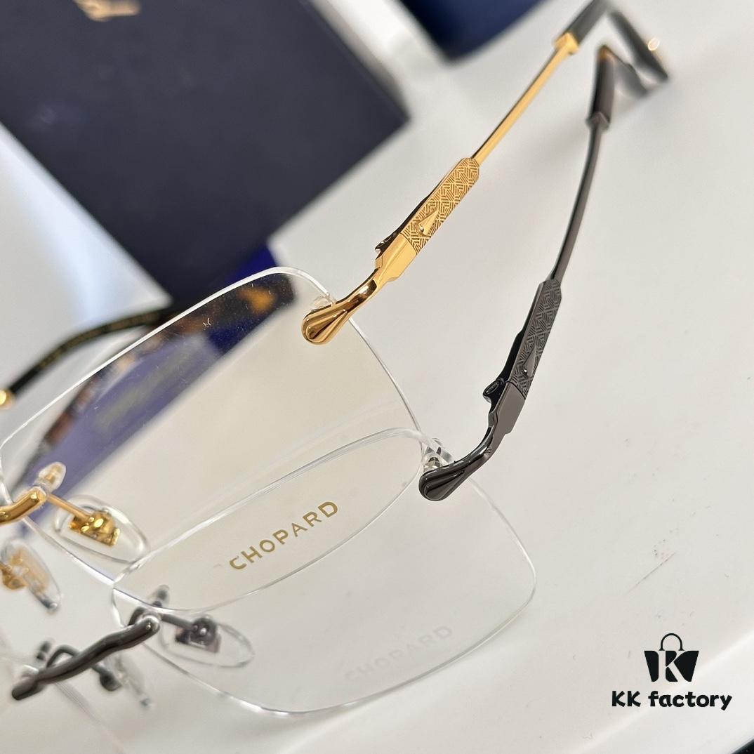 6931f64d3a89a121ed547cf0 Chopard Pure Titanium Optical Glasses, High-Quality Original Design with IP Plating, Model: VCHG57, 58-17-145