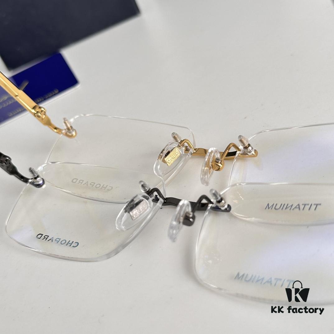 6931f64d3a89a121ed547cf1 Chopard Pure Titanium Optical Glasses, High-Quality Original Design with IP Plating, Model: VCHG57, 58-17-145
