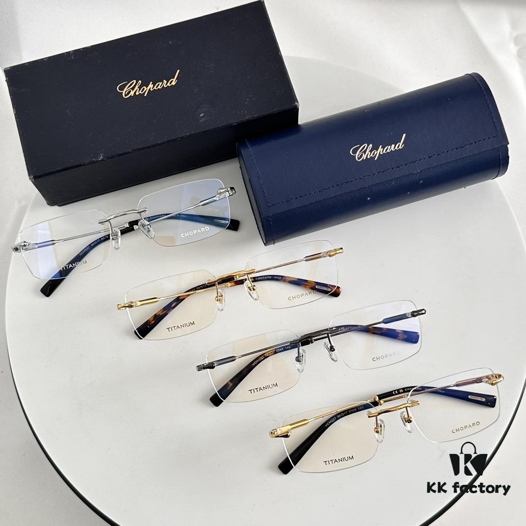 6931f64d3a89a121ed547cf3 Chopard Pure Titanium Optical Glasses, High-Quality Original Design with IP Plating, Model: VCHG57, 58-17-145