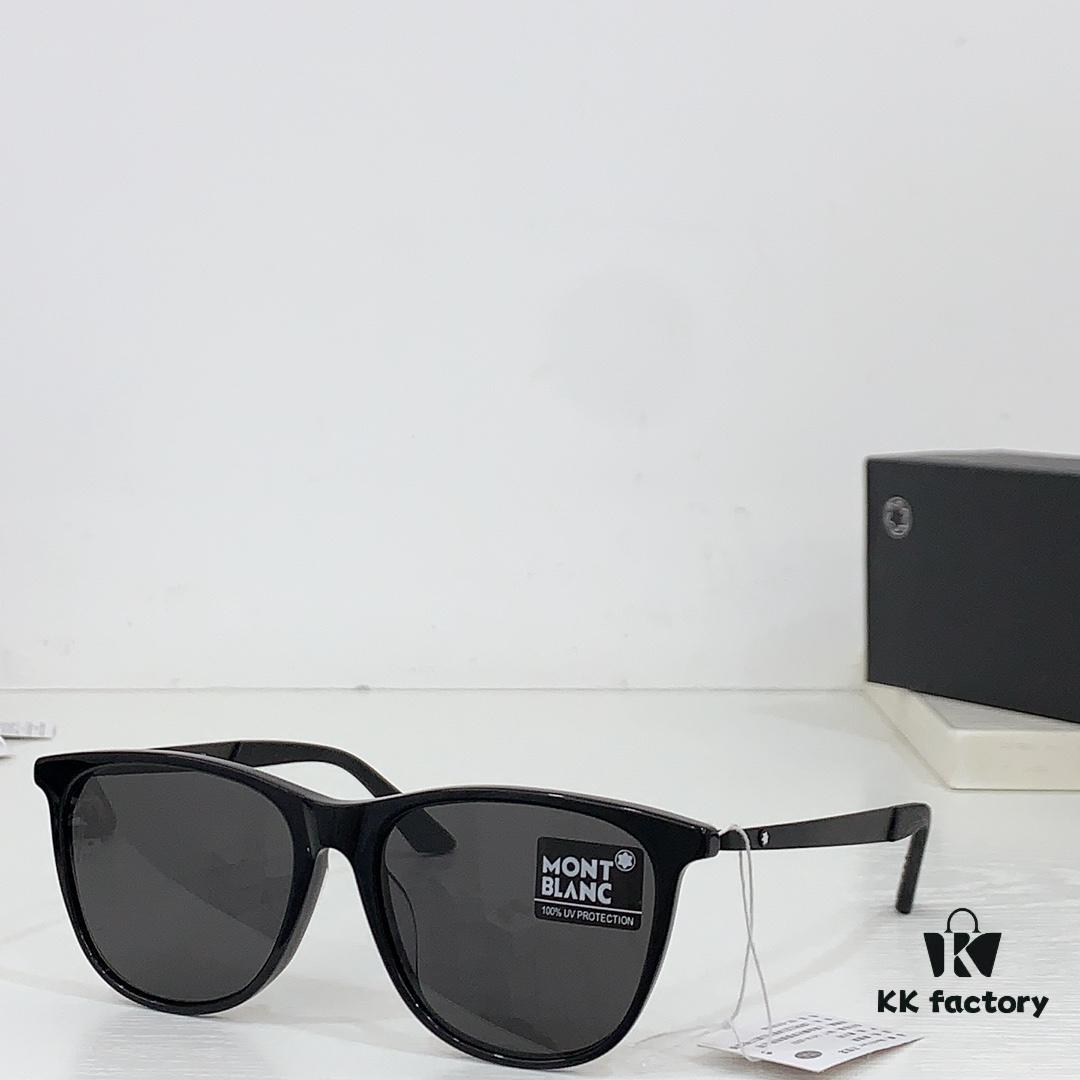 6931f64f3a89a121ed547d08 Montblanc Pure Titanium Original Order High-Quality Rainbow Ring Sunglasses Model MB0330S - Website Synchronized Premium Product Size 55