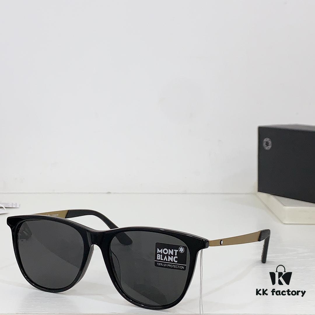 6931f64f3a89a121ed547d0a Montblanc Pure Titanium Original Order High-Quality Rainbow Ring Sunglasses Model MB0330S - Website Synchronized Premium Product Size 55