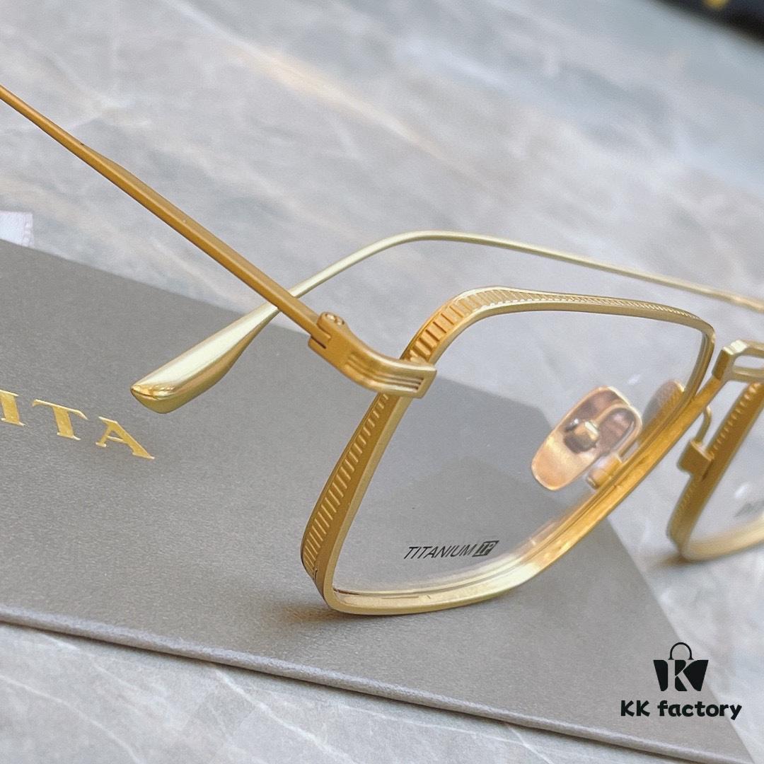 6931f6503a89a121ed547d1d Ultra-light (% Pure Titanium) IP Plated DIT* Tita Model: DTX125 Italian Classic Brand High-quality Blue Light Blocking Lenses, Unique Frame Design with Decorative Bridge, Elegant Silhouette with Refined Lines, Full of Premium Feel... Size: 54-20-145 Eyeglasses Sunglasses