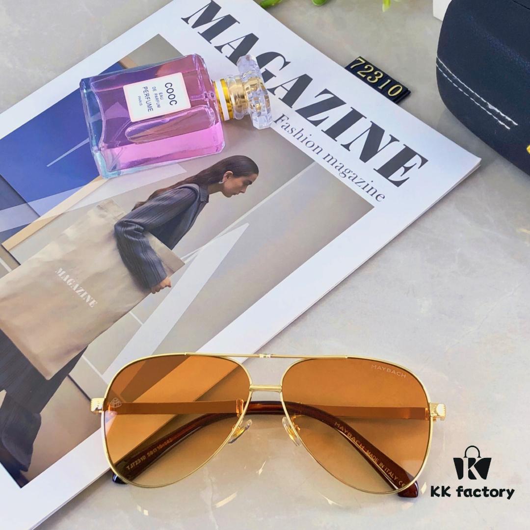 6931f66d3a89a121ed547ec9 Maybac* European and American Fashion Metal Oversized Cat-Eye Sunglasses, Double-Bridge Unisex Pilot Sun Glasses, High-End Large Frame Eyewear