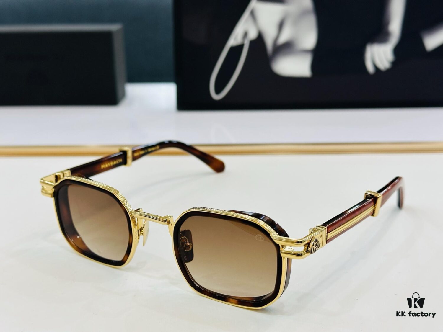 High-Quality MAYBACH Z33 Sunglasses, Exquisite Craftsmanship, Premium Feel, Model 48-26-146