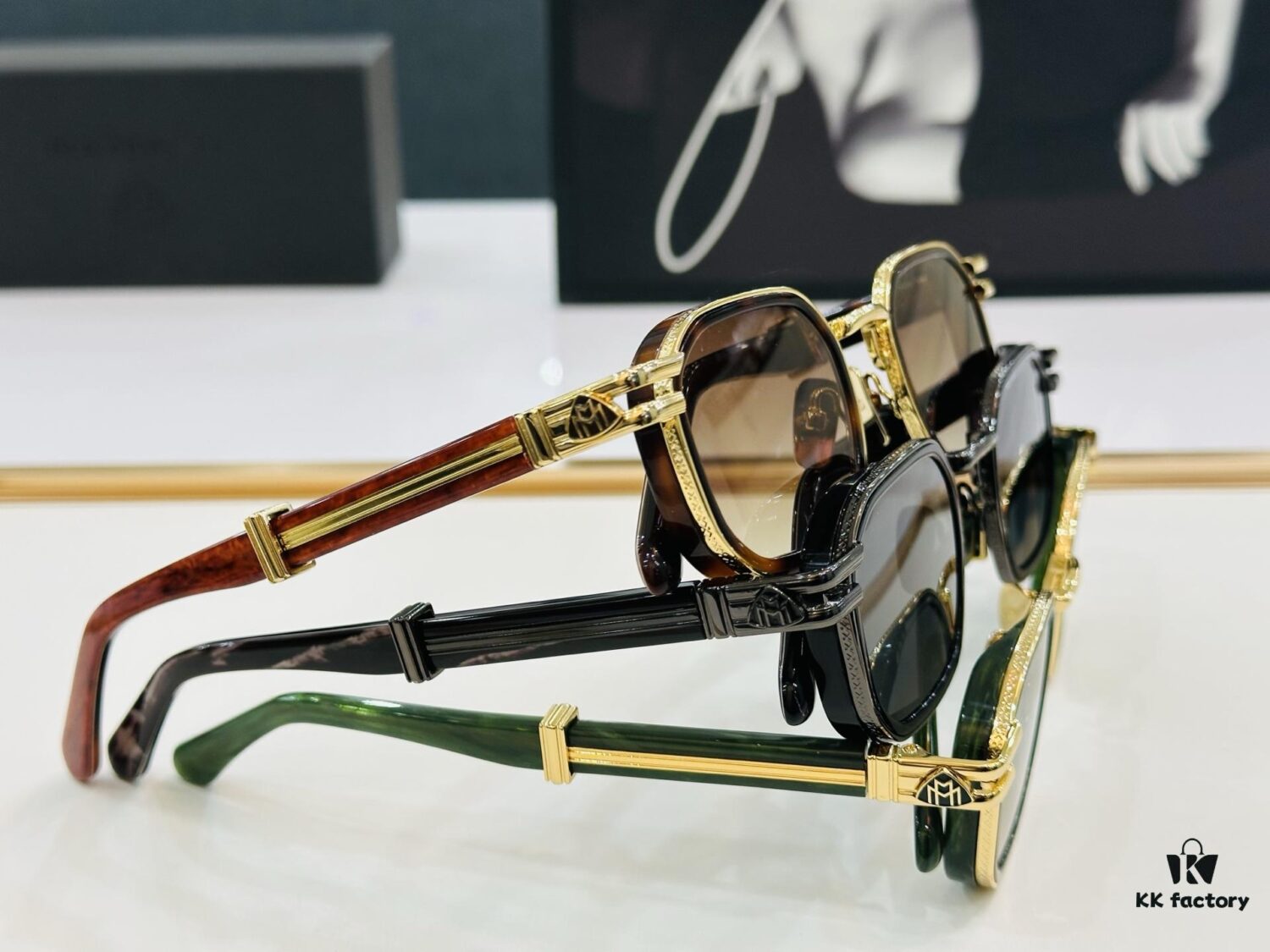 High-Quality MAYBACH Z33 Sunglasses, Exquisite Craftsmanship, Premium Feel, Model 48-26-146