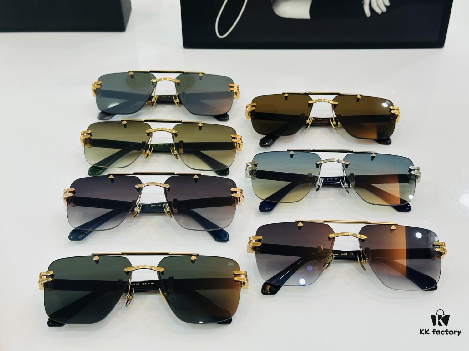 6931f6783a89a121ed547f5e High-Quality MAYBACH Z102 Sunglasses, Exquisitely Crafted, Premium Feel, Size 61-17-145