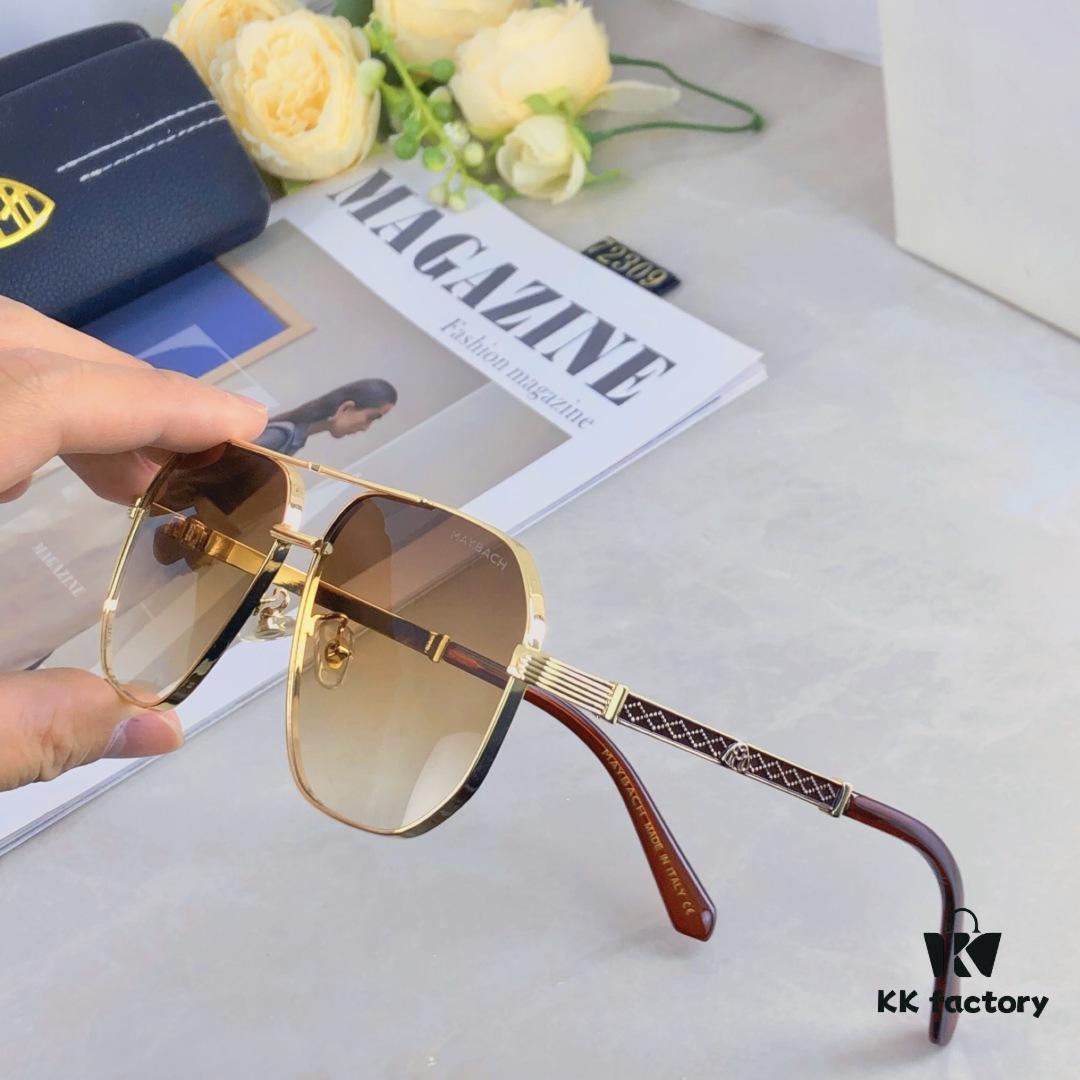 6931f6813a89a121ed547fdc Maybac* New Men's Sunglasses Fashionable Metal Double-Bridge Large Frame Sunglasses for Driving Outdoor Activities