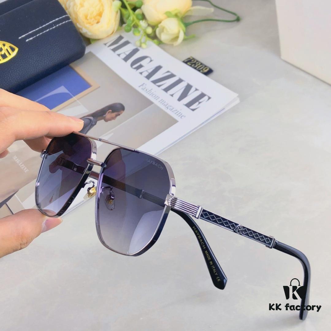 6931f6813a89a121ed547fde Maybac* New Men's Sunglasses Fashionable Metal Double-Bridge Large Frame Sunglasses for Driving Outdoor Activities
