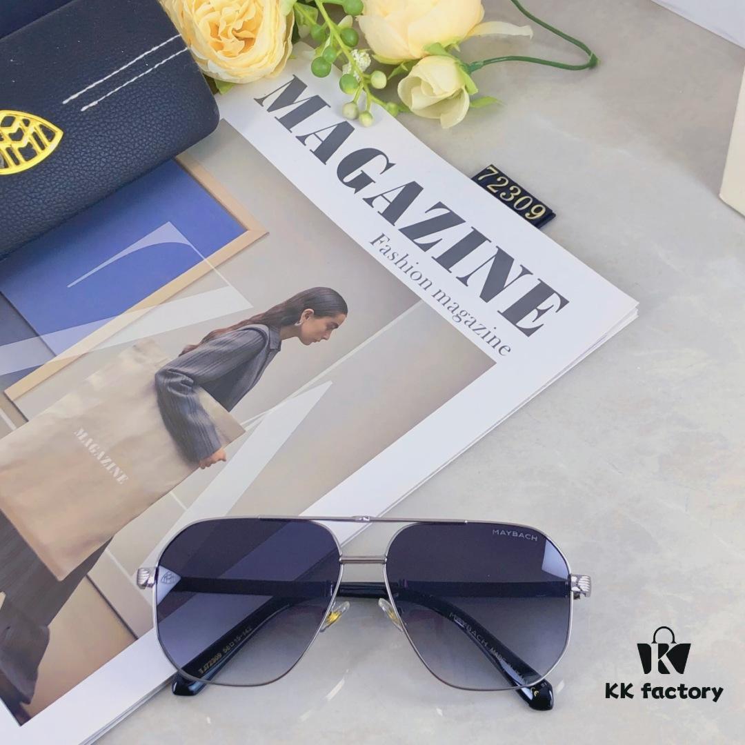 6931f6813a89a121ed547fe0 Maybac* New Men's Sunglasses Fashionable Metal Double-Bridge Large Frame Sunglasses for Driving Outdoor Activities