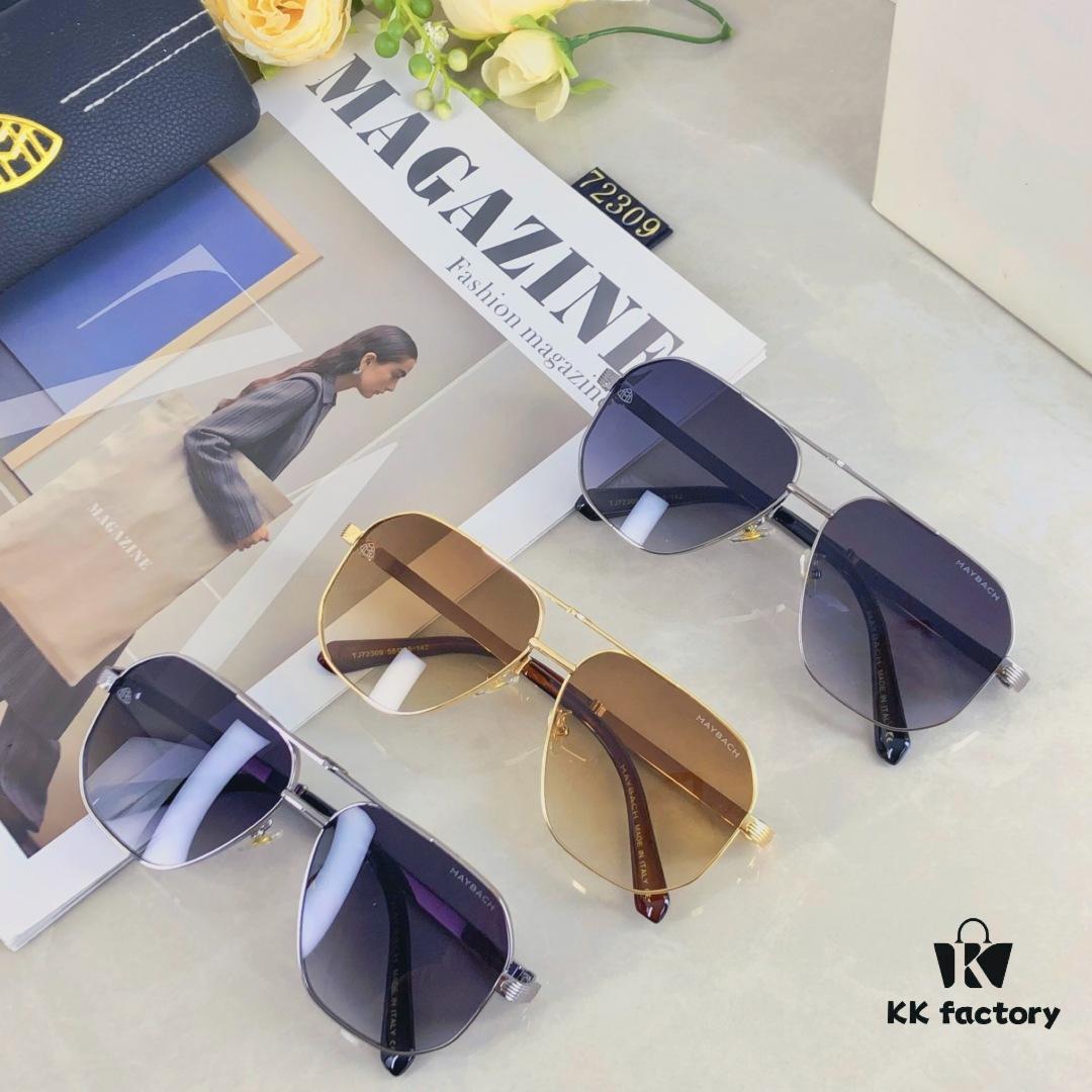 6931f6813a89a121ed547fe2 Maybac* New Men's Sunglasses Fashionable Metal Double-Bridge Large Frame Sunglasses for Driving Outdoor Activities