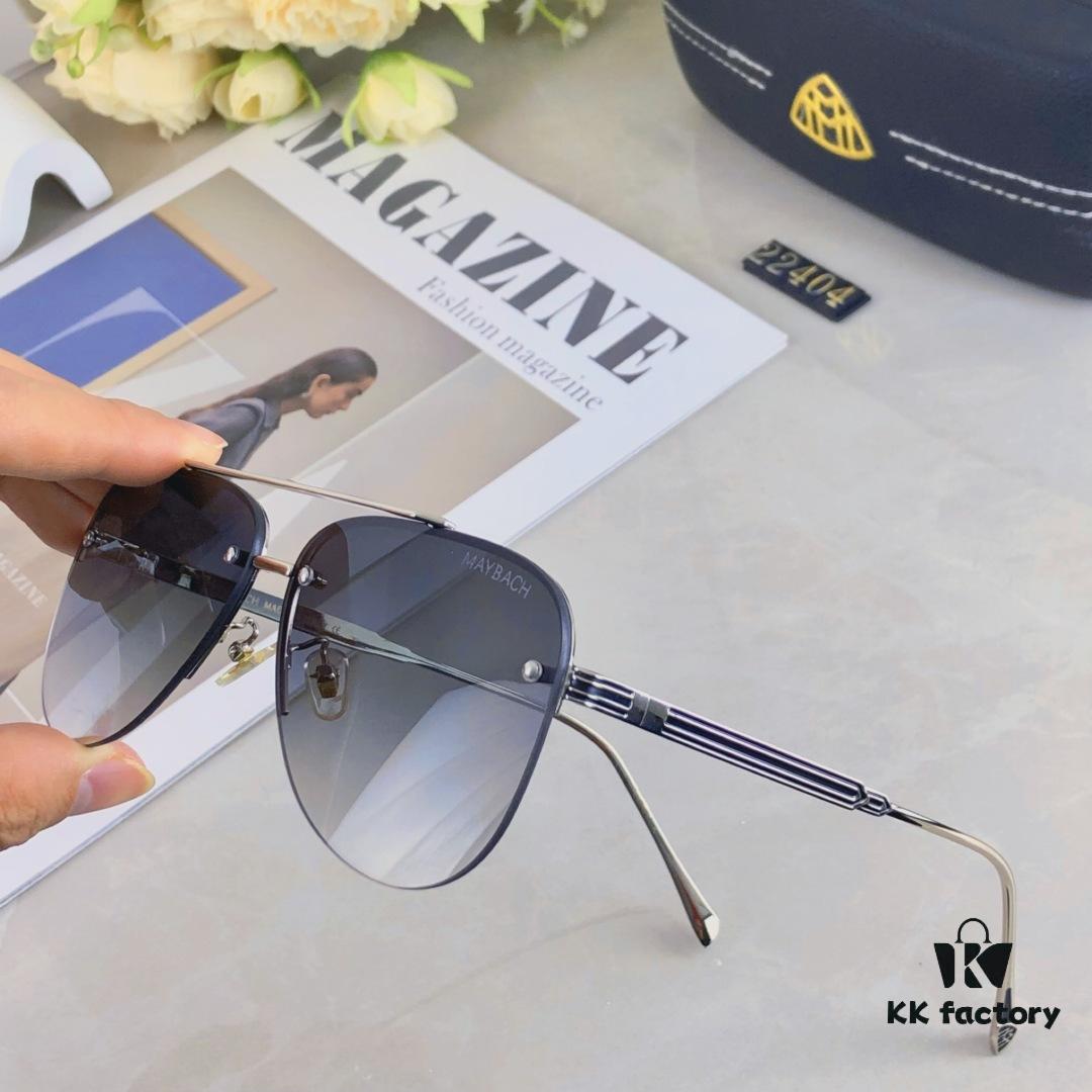 6931f6953a89a121ed5480bb Maybach 2025 Summer New Men's Sunglasses, Fashionable Double-Bridge Aviator Sunglasses for Driving and Cycling, UV Protection
