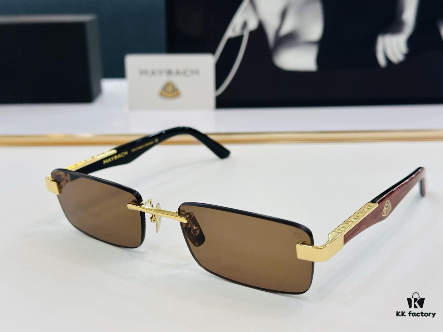 High-Quality MAYBACH Z25 Sunglasses, Exquisite Craftsmanship, Premium Feel, Size: 56-18-140