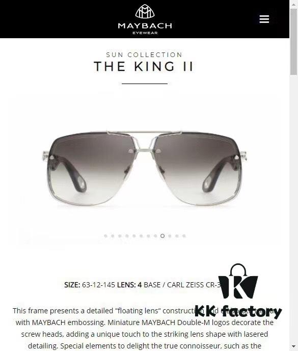 MAYBACH THE KING II Sunglasses Model, Size 63-12-145